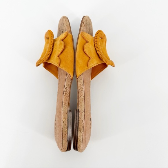 Birdies The Kiwi Goldenrod Suede Yellow Sandal - Picture 5 of 6